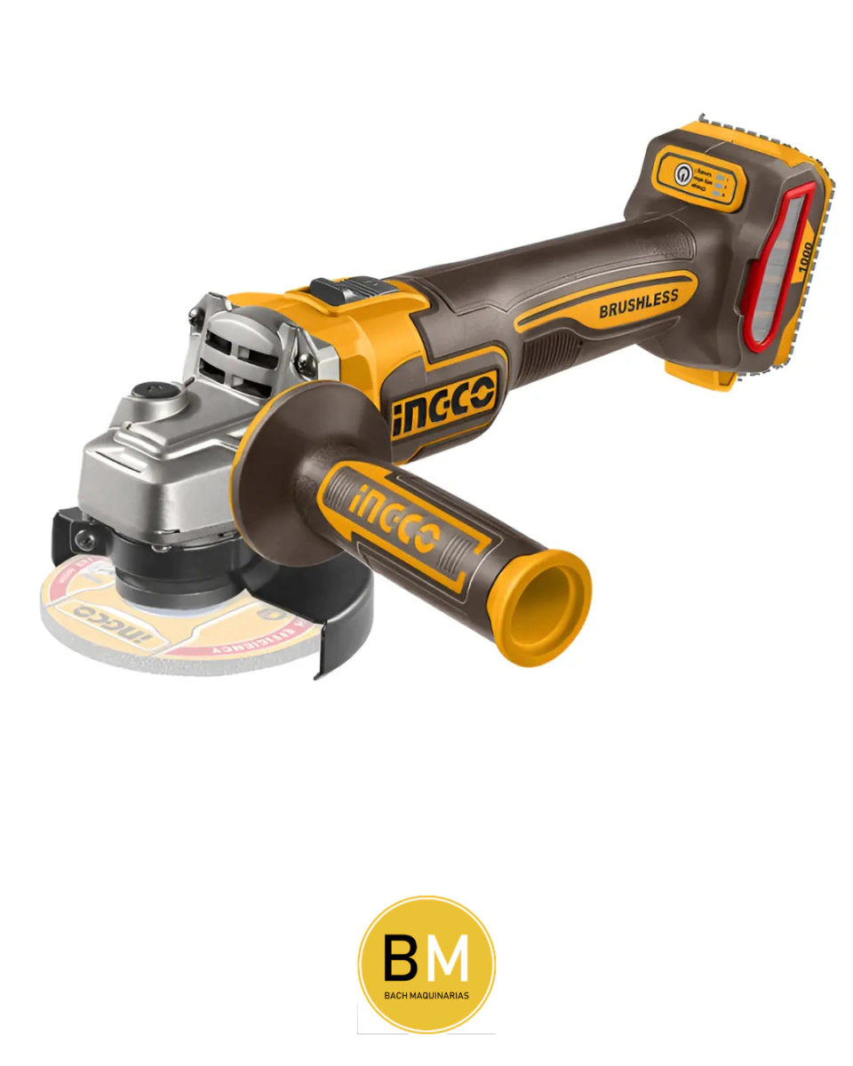 AMOLADORA ANGULAR 115mm - 20V - BRUSHLESS -  S/CARG/BAT