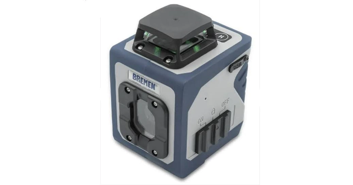 NIVEL LASER 1LV+1PH 360* - 20m - LASER VERDE - SOPORTE MAGNET. - 4 PILAS AA